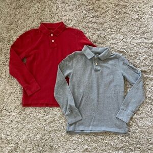 GAP Kids Polo Shirts Red and Gray size medium